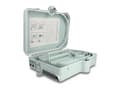Miniatyrbild 4 av 5: Delock - Fiberoptikdistribueringsbox - IP65, waterproof, lockable - väggmontering - inomhus, utomhus - grå - 24 portar