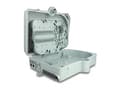 Miniatyrbild 5 av 5: Delock - Fiberoptikdistribueringsbox - IP65, waterproof, lockable - väggmontering - inomhus, utomhus - grå - 24 portar