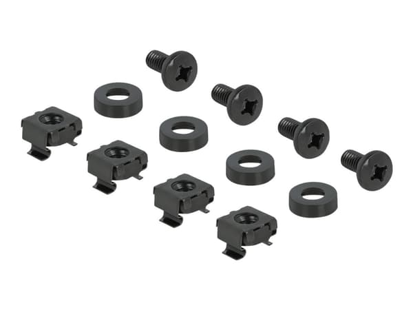 Delock - Monteringsplatta för ventilation (horisontell) - rackmontering - svart - 4U - 10"