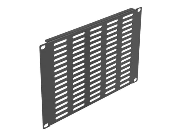 Delock - Monteringsplatta för ventilation (horisontell) - rackmontering - svart - 4U - 10"