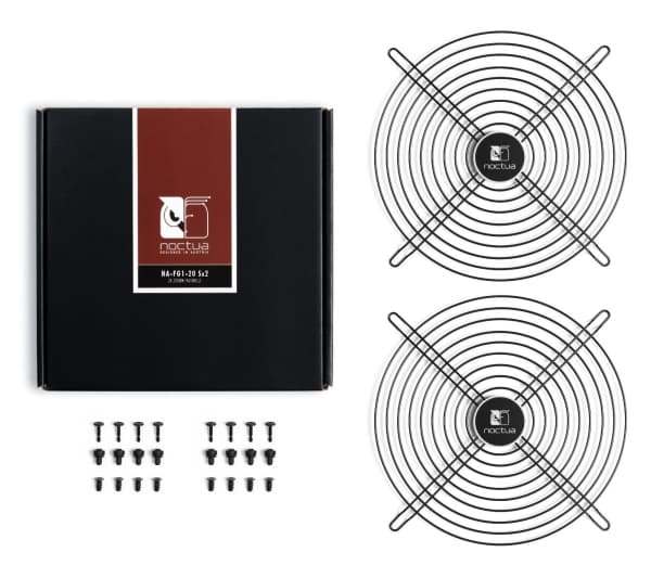 Noctua NA-FG1-20 SX2, Viftegrill, Stål, 20 cm, 154 x 154 mm, 2 stykker, Boks
