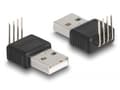 Miniatyrbild 2 av 4: Delock - USB-adapter - USB (hane) rak till 4 stift vinklad - USB 2.0 - 5 V - 500 mA