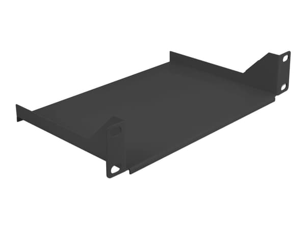 Delock - Hylla för rack - svart - 1U - 10"