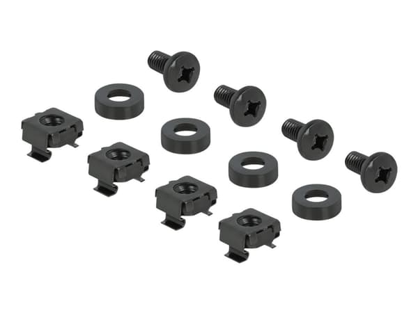 Delock - Hylla för rack - svart - 1U - 10"