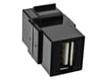 Pikkukuva 1 / 5: InLine 76201P, Litteä, Musta, USB A, USB A, Naaras, Naarasliitin, Naarasliitin