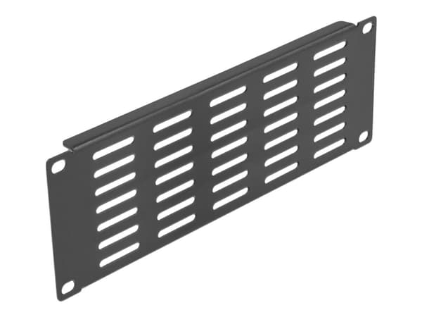 Delock - Montering for ventilasjonsplate (horisontal) - rackmonterbar - svart - 2U - 10"