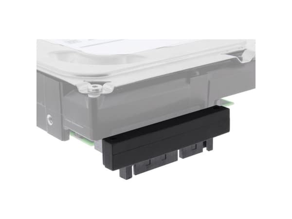InLine SATA Adapter Stecker / Buchse - 22pol. (15+7) - abwärts gewinkelt ( 27700G )