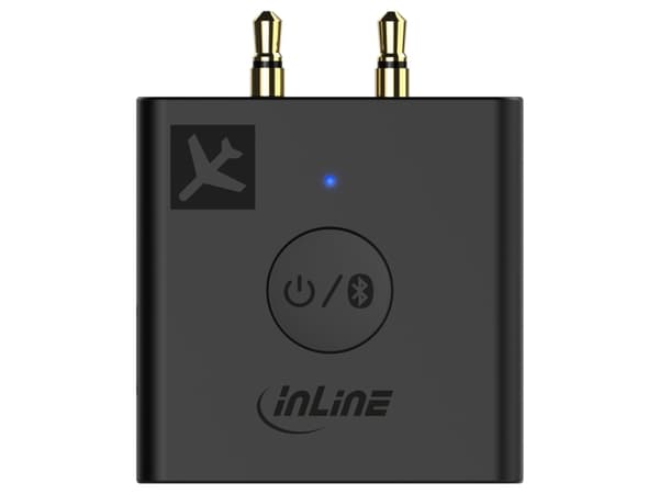 InLine 99160I, Bluetooth, 3,5 mm, A2DP, AVRCP, HFP, HSP, aptX HD, aptX LL, SBC, AAC, 20 m, Sort