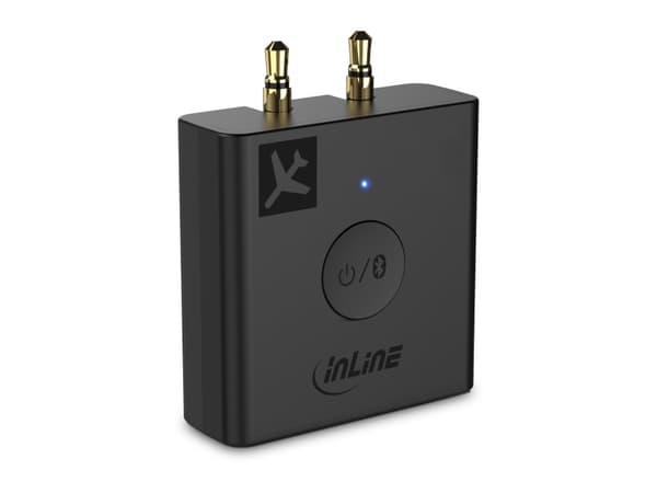 InLine 99160I, Bluetooth, 3,5 mm, A2DP, AVRCP, HFP, HSP, aptX HD, aptX LL, SBC, AAC, 20 m, Sort