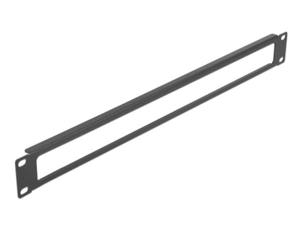 Delock - Rackpanel - with opening - svart - 1U - 19"