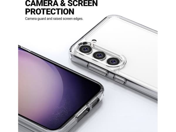 Crong Crystal Shield Cover - Samsung Galaxy S23+ Kotelo (läpinäkyvä)