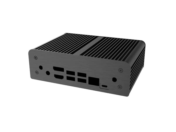Akasa Machina N, Small Form Factor (SFF), PC, Svart, Gjuten aluminium, HDD, Energiljus, 109 mm