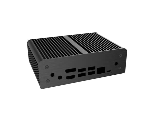 Akasa Machina N, Small Form Factor (SFF), PC, Svart, Gjuten aluminium, HDD, Energiljus, 109 mm