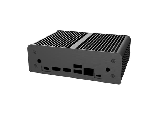 Akasa Machina N, Small Form Factor (SFF), PC, Svart, Gjuten aluminium, HDD, Energiljus, 109 mm