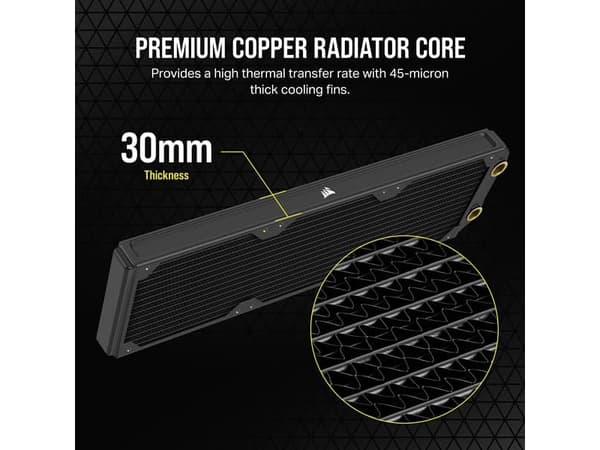 CORSAIR Hydro X Series XR5 360 Neo - Radiator för vätskebaserat kylsystem - svart