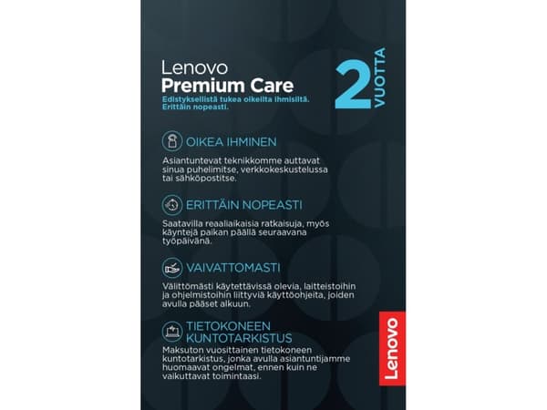 Lenovo Services 2-års Premium Care-vedlikeholdsforlengelse, aktiveringskort