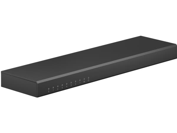 Goobay 58484, HDMI, 8x HDMI, 3840 x 2160 pixlar, 70,8 mm, 269,6 mm, 21,2 mm
