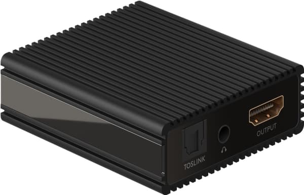 Goobay 58477, Svart, HDMI, Toslink, Kvinnlig kontakt, Manlig kontakt, 60,5 mm