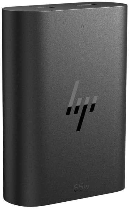 HP GaN USB-C Laptop Charger - Strømadapter - AC 115/230 V - 65 watt - utgangskontakter: 2 - Europa