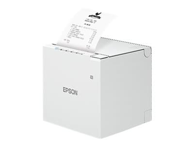 Epson TM m30III - Kvittoskrivare - termisk linje - Rulle (7,95 cm) - 203 x 203 dpi - upp till 300 mm/sek - USB 2.0-värd, USB, USB-C, LAN, Wi-Fi(ac), Vit