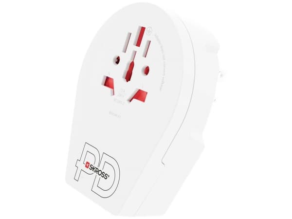 Skross 1.500292, Type B, Universell, Type B, Type A, Type B, Type C, Type G (UK), Type I (AU), Type J (CH), Type L (IT), Type N (BR), 100 - 250 V, 50