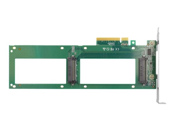 Delock - Lagringskontroller - 2,5" - U.2 NVMe - PCIe 4.0 x8 Grønn, Grå