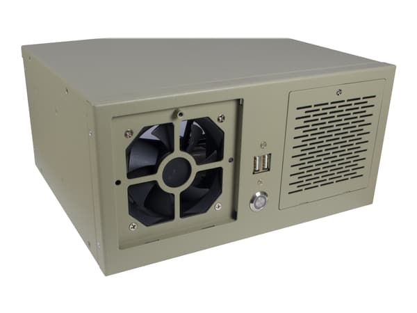 Inter-Tech IPC S34T - Mini-ITX - ingen strømforsyning (FlexATX) - USB