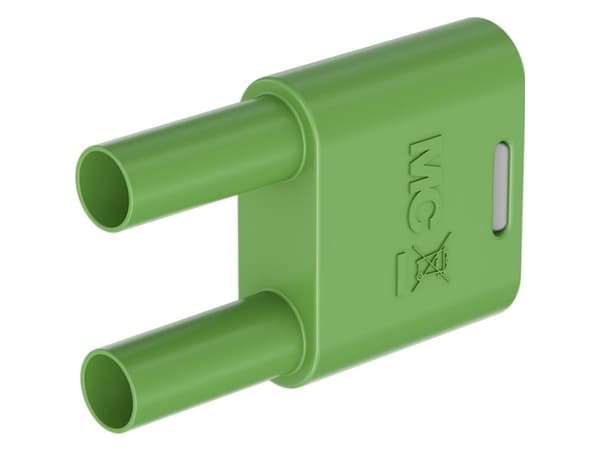 Stäubli SKS2-4N-19 Connector Green Stiftdiameter: 4 mm Stiftavstånd: 19 mm 1 st
