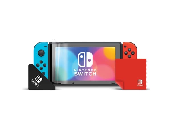 PDP 500-219-EU, Skärmskydd, Nintendo Switch, Transparent, Reptålig, Splitterskyddad, Genomskinligt skärmskydd, Nintendo