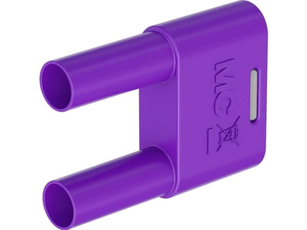 Stäubli SKS-4N-19 Forbindelsesstik Violet Stift-diameter: 4 mm Stiftafstand: 19 mm 1 stk