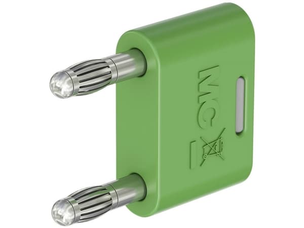 Stäubli KS-4N-19 Liitin Vihreä Nastan halkaisija: 4 mm Nastojen väli: 19 mm 1 kpl 1 kpl