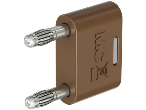 Stäubli KS-4N-19 Connector Brown Stiftdiameter: 4 mm Stiftavstånd: 19 mm 1 st