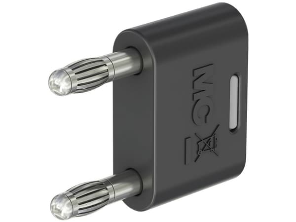 Stäubli KS-4N-19 Connector Black Stiftdiameter: 4 mm Stiftavstånd: 19 mm 1 st