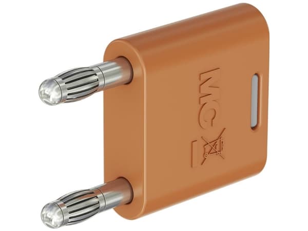 Stäubli KS2-4N-19 Liitin Oranssi Nastan halkaisija: 4 mm Nastojen väli: 19 mm 1 kpl 1 kpl