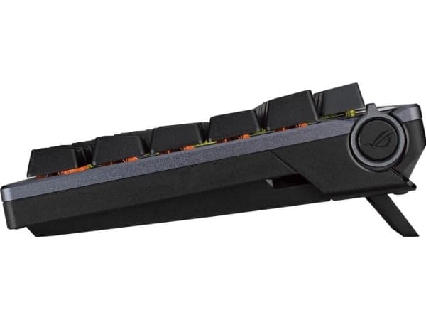 ASUS ROG Azoth - Tangentbord - 75 % med hot-swap - med OLED-display - backlit - trådlös - USB, 2.4 GHz, Bluetooth 5.1 - QWERTY - amerikansk - tangent