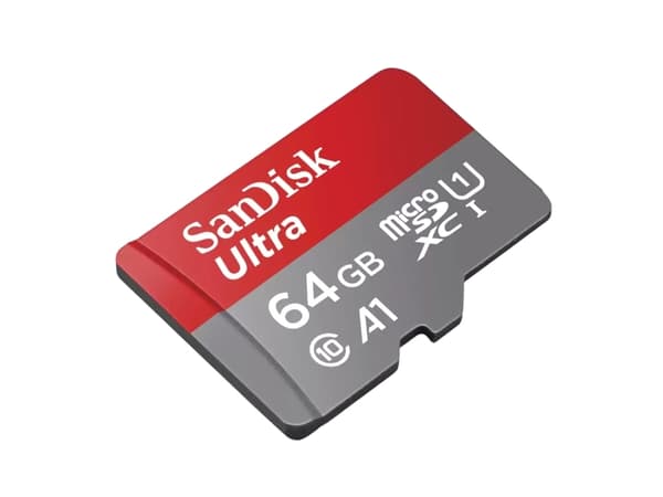 SanDisk Ultra - Flashminnekort (microSDXC til SD-adapter inkludert) - 64 GB - A1 / UHS-I U1 / Class10 - microSDXC UHS-I