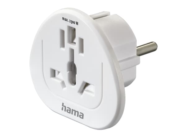 Hama 00223455, Universell, Rett, Rett, Type E (FR), Type F, Type A, Type B, Type G (UK), Type I (AU), Type J (CH), Type L (IT), 100 - 250 V