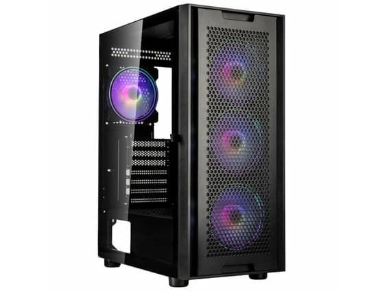Kolink Observatory Duo, Midi Tower, PC, musta, ATX, EATX, mikro-ATX, Mini-ITX, teräs, karkaistu lasi, peli