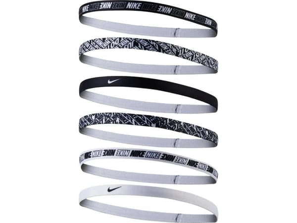 Nike Hairband Nike Printed Headbands 6 pcs white black (N.000.2545.176)