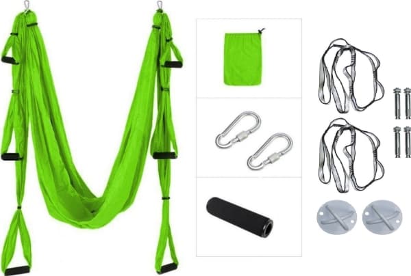 Master Aerial Air Yoga Hammock Sling Swing 2,5 m med feste