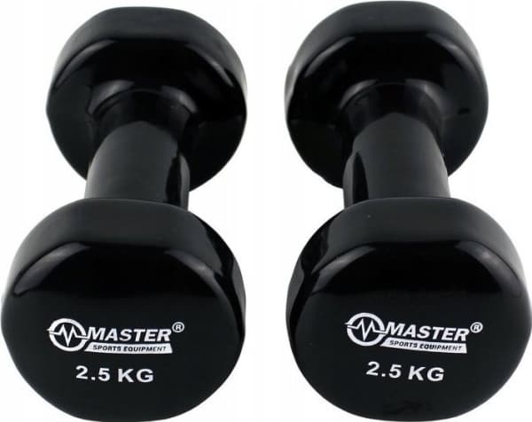 Master Støpejern Dumbbells Vinyl Dekket 2,5 kg x2