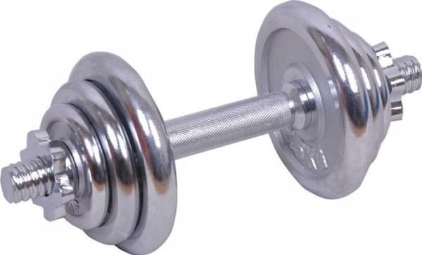 Spartansk sett - forkrommet vektstang + tallerkener 2 x 2,5 kg 2 x 1,25 kg SPARTAN