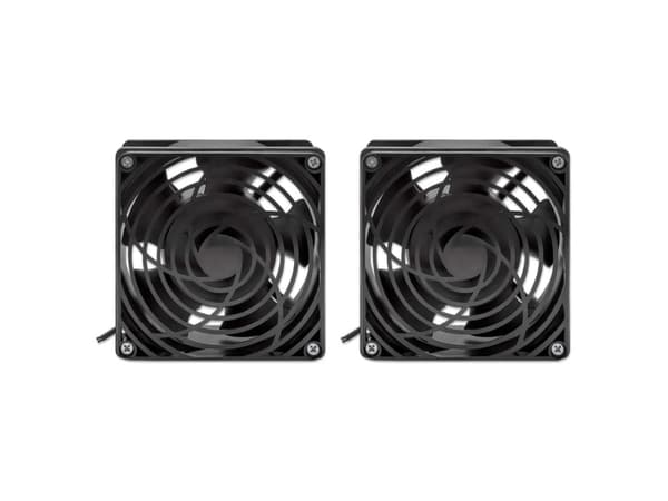 Intellinet 716154, Avkjølingsvifte, Sort, 2 vifter, 12 cm, 85 m³/t, 1,8 m