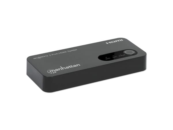 Manhattan 207614, HDMI, 2x HDMI, 3840 x 2160 pixlar, Svart, Plast, 4K Ultra HD