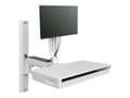 Miniatyrbild 3 av 5: Ergotron CareFit Combo System with Worksurface - Monteringssats (vridbar arm, utdragbart tangentbordsfack med inbyggd arbetsyta, fästbas för vägg, ad