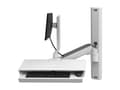 Miniatyrbild 2 av 5: Ergotron CareFit Combo System with Worksurface - Monteringssats (vridbar arm, utdragbart tangentbordsfack med inbyggd arbetsyta, fästbas för vägg, ad