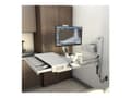 Miniatyrbild 1 av 5: Ergotron CareFit Combo System with Worksurface - Monteringssats (vridbar arm, utdragbart tangentbordsfack med inbyggd arbetsyta, fästbas för vägg, ad