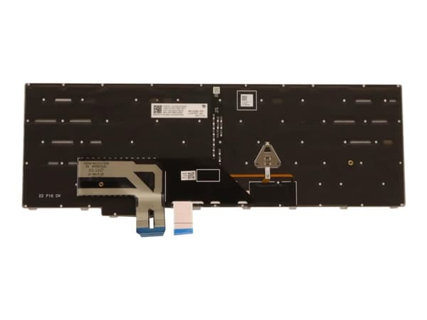 Chicony - Erstatningstastatur for bærbar PC - med Trackpoint - bakbelysning - AZERTY - Fransk - grå - FRU - for ThinkPad P16 Gen 1 21D6, 21D7