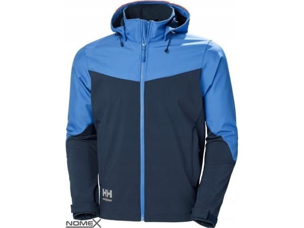 Kurtka męska Helly Hansen Jacket HELLY HANSEN Oxford Softshell, light blue XL