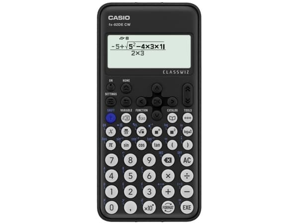 Casio FX-82DE CW, Tasku, Funktiolaskin, 12 lukua, Akku, Musta